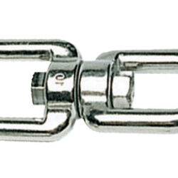 Girella inox doppio occhio 4 mm 1 CF(5 PZ)