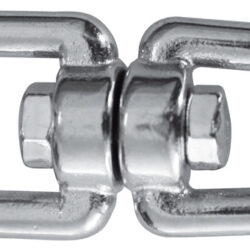 Girella inox occhio/grillo con perno a filo 8 mm
