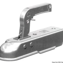 Gancio traino quadro 50 mm max 750 kg