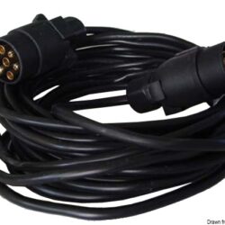 Cavo prolunga rimorchio 2 spine/7 poli 10 m