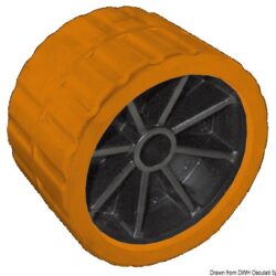 Rullo laterale arancio 75 mm Ø foro 15 mm