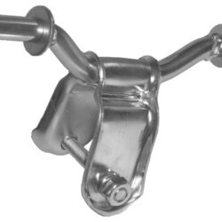 Staffa rullo laterale rialzata 40 mm