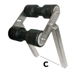 Rullo basculante centrale tubo 40 x 40 mm