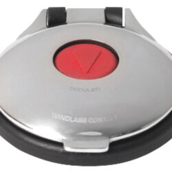 Pulsantiera a pedale inox/rosso