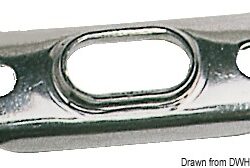 Piastra inox per "T" Ø 6/7 mm