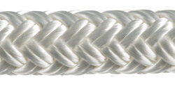 Treccia doppia bianca mm. 5
