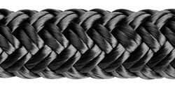 Doppia treccia nera mm 20