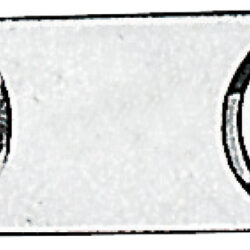 Piastrina fissa cinghie 50x16mm