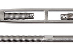 Tenditore sartiame cannula aperta 5/16" cavo 4 mm