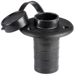 Basetta plastica nera incassosu piano 3 contatti