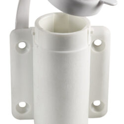 Basetta nylon bianca a parete3 contatti