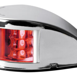 Fanale di via Mouse Deck rosso corpo inox