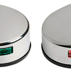 Fanale laterale inox lucido