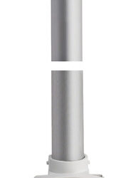 Asta 100 cm 360° e rosso/verde a parete bianco