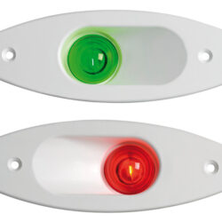 Fanale ABS ad incasso verde/bianco
