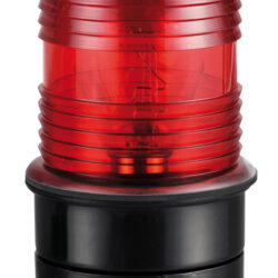 Fanale testa albero rosso/nero 360°