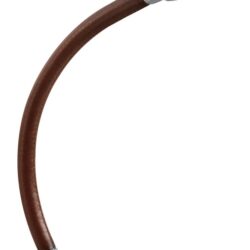 Faretto 3 W rivestito in pelle marrone