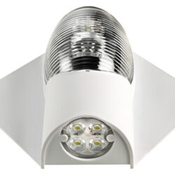 Luce di via/coperta Led 12/24V corpo bianco