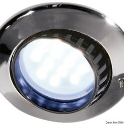 Plafoniera Comet 9 LED ABS cromato con interruttor