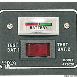 Pannellino tester per 2 batterie