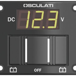 Pannellino tester digitale per 2 batterie IP56