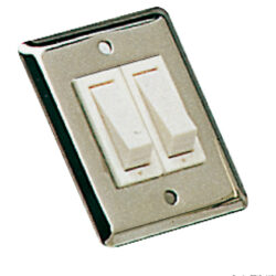 Interruttore basculante inox singolo
