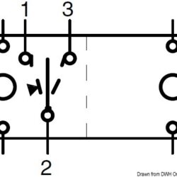 Interruttore ON-OFF-(ON) singolo polo 2 lam 12 V