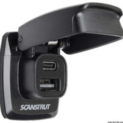 Presa USB-A e USB-C stagne SCANSTRUT Flip Pro