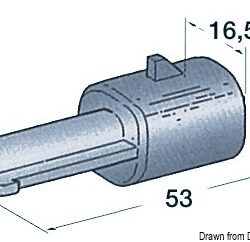 Connettore stagno maschio 1 polo 1 CF(5 PZ)