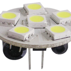 Lampadina 6 LED G4 Ø 24 mm attacco posteriore