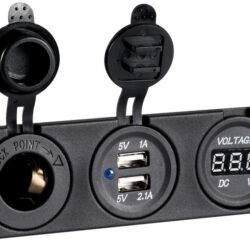 Voltmetro digitale, presa corrente USB doppia 4.8A