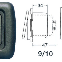 Dimmer 40 W grigio