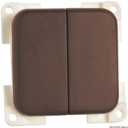 Interrut. ON-OFF marrone doppio