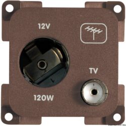 Presa antenna marrone