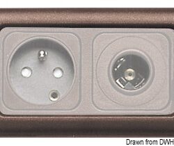 Cornice doppia marrone