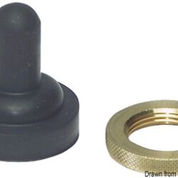 Cappuccio con ghiera per interruttori a levetta 1 CF(10 PZ)
