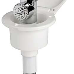 Doccia Elegant bianca tubo PVC 2,5 m in piano