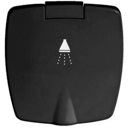 Doccetta Boris nera tubo PVC 4 m