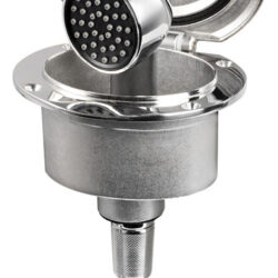 Box Elissa inox con doccia Keji tubo inox 2,5 m