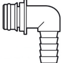 Portagomma 90° Ø mm 19