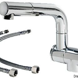 Miscelatore doppio snodo abbattibile