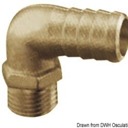 Portagomma 90° 1/4" 8 mm
