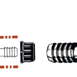 Raccordi diritto nylon mm 20