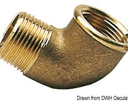 Gomito 90° ottone maschio/femmina 1" 1/4