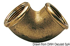 Gomito 90° ottone femina/femmina 1/4"