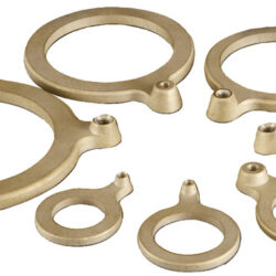 Rondella in ottone 2" con attacco cavo massa