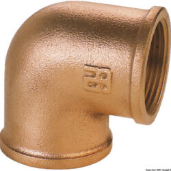 Gomito 90° F-F in bronzo 1"