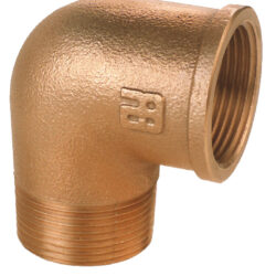 Gomito a 90° M-F in bronzo 1"1/4