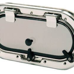 Oblò Bomar inox ovale 400 x 200 mm