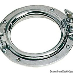 Oblò tondo ottone cromato 150mm